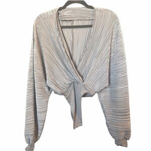 Elegant Silver Bodysuit